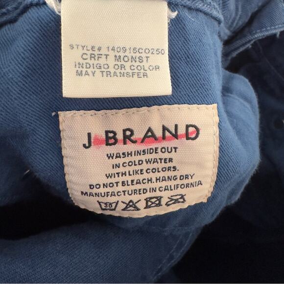 J Brand Kane Slim Straight Leg Jeans Blue zip button casual denim made in USA 30 - Picture 8 of 11